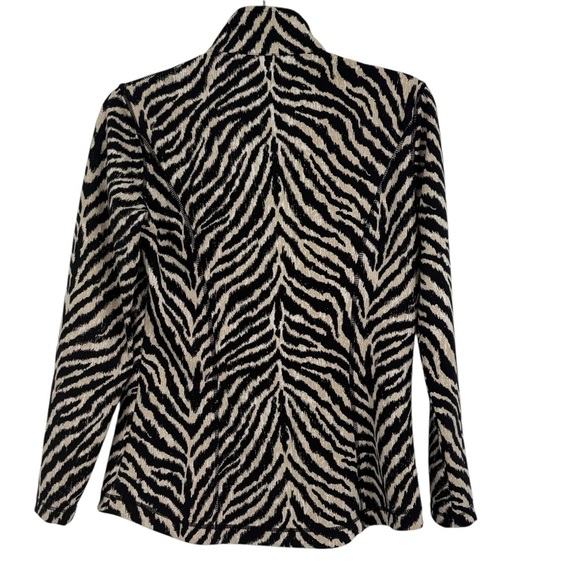 J.McLaughlin Billie Catalina cloth Animal Print  Zip Front Jacket size Small - Picture 2 of 10